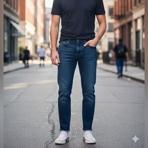 Slim Men's Jeans in Dark Blue
